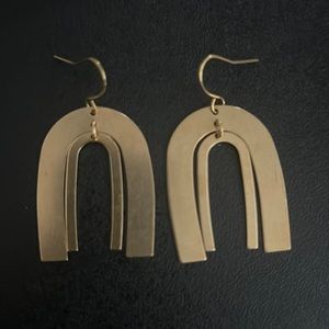 Gold Madewell looking earrings